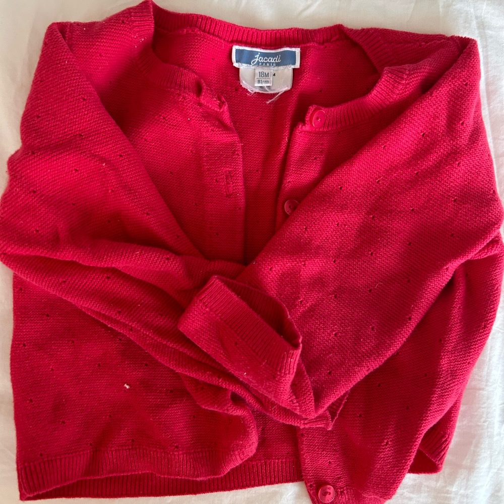 Jacadi 18 mo Raspberry Sweater